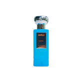 perfume de marca Ahli, contiene 60 ml y su empaque es de color azul, es un perfume unisex