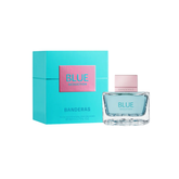 perfume de marca Antonio Banderas, contiene 80 ml y su empaque es de color azul, es un perfume unisex