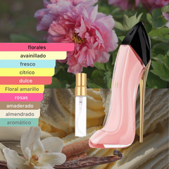 decarnt de marca carolina herrera, contiene 5ml, es un perfume para mujer