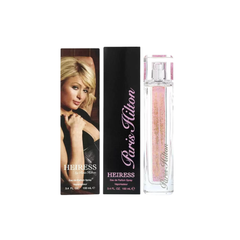 perfume de marca paris hilton, contiene 100 ml y su empaque es de color negro, es un perfume para mujer