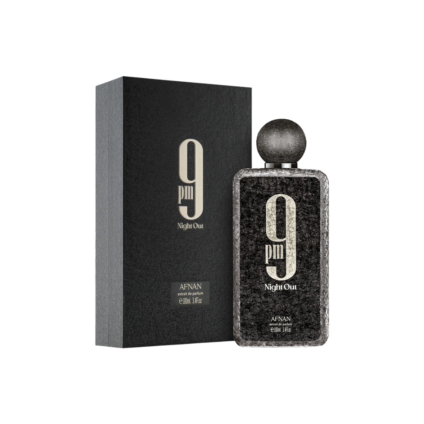 perfume de marca afnan, contiene 100 ml y su empaque es de color negro, es un perfume para hombre.
