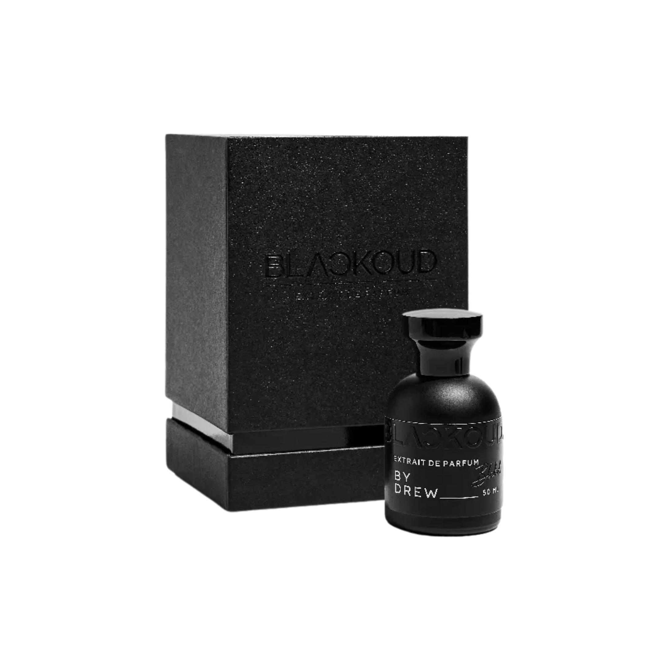 perfume de marca blackoud, contiene 50 ml y su empaque es de color negro, es un perfume unisex
