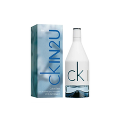 perfume de marca calvin klein, contiene 100 ml y su empaque es de color azul con blanco, es un perfume para hombre