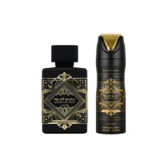 Combo Lattafa Oud For Glory, perfume de 100ml  y spray corporal de 200ml
