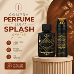 Combo Lattafa Oud For Glory, perfume de 100ml  y spray corporal de 200ml