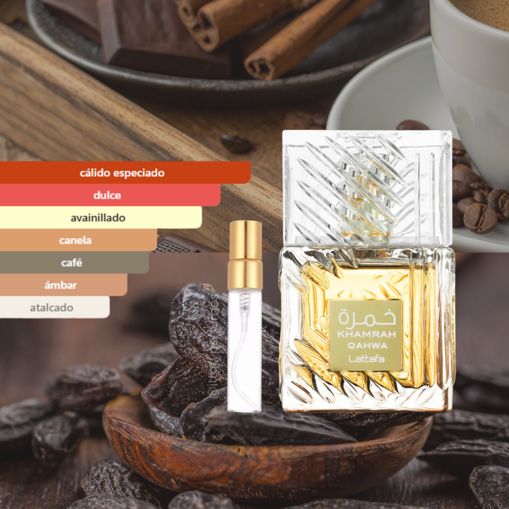 Decant 5ml Lattafa Khamrah Qahwa EDP Unisex