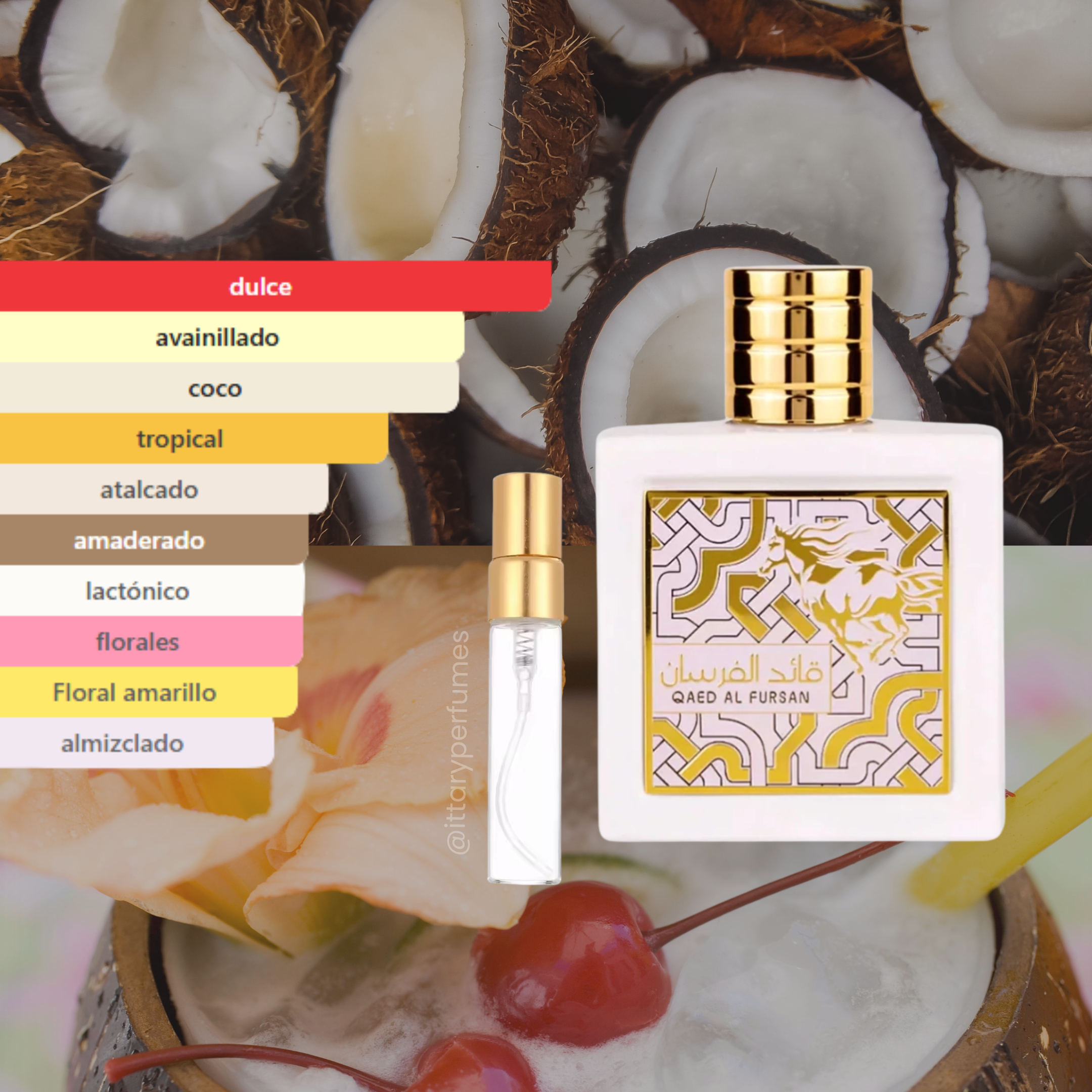 Decant 5ml Lattafa Qaed Al Fursan Unlimited EDP Mujer