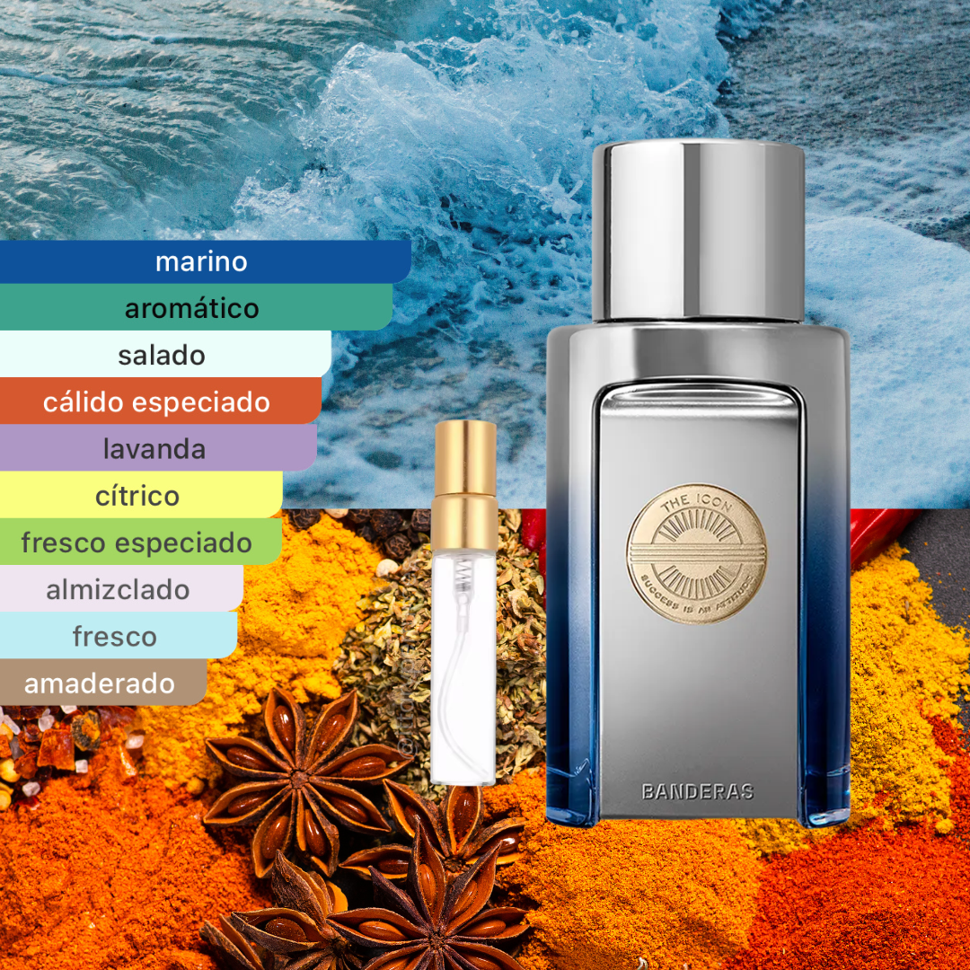 perfume de marca antonio banderas, contiene muestra de 5 ml , es un perfume para hombre