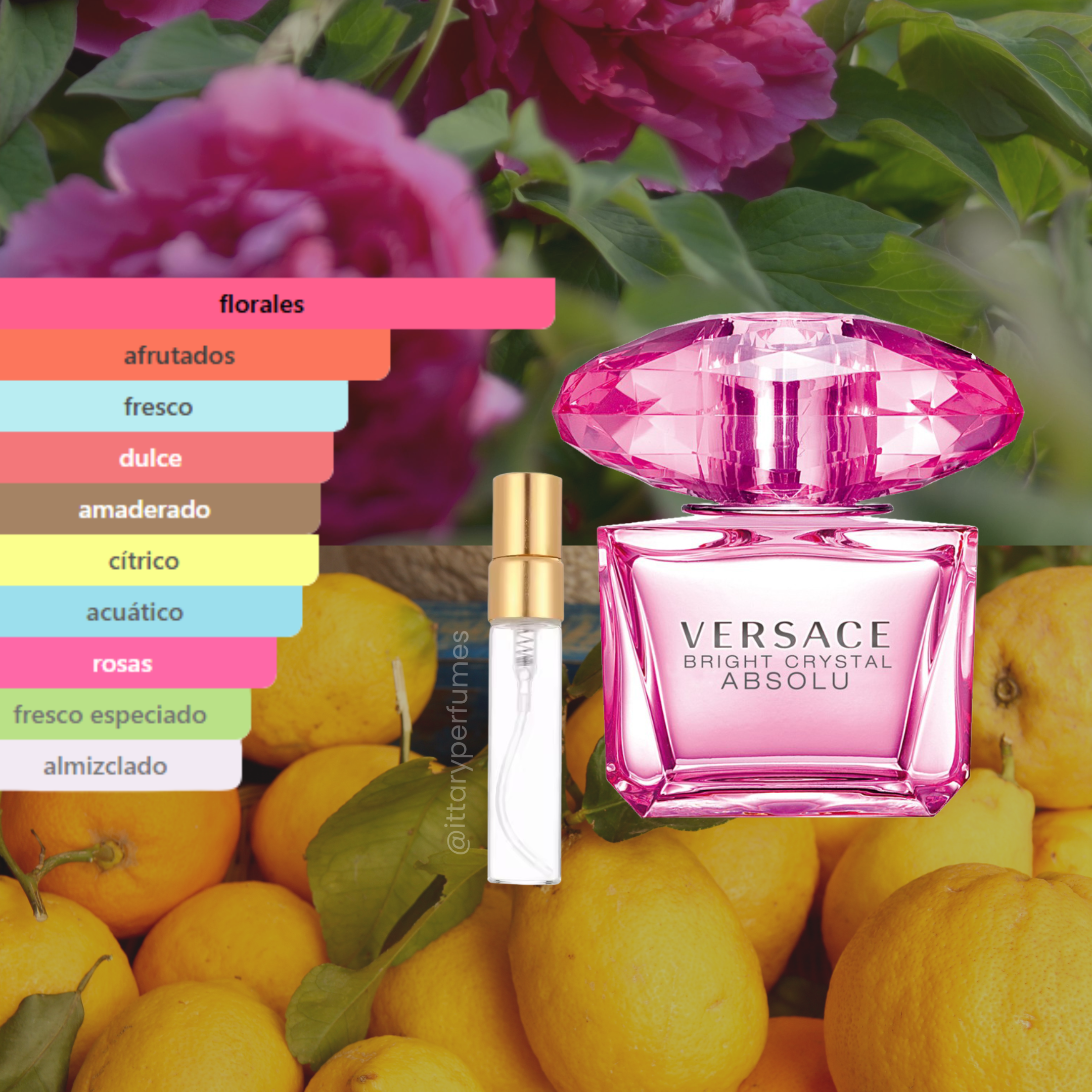 Decant 5ml Versace Bright Crystal Absolu 90ml EDP Mujer