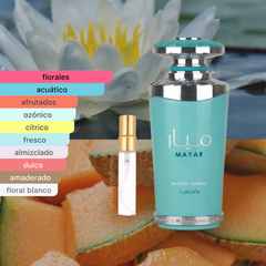 perfume de marca lattafa, contiene muestra de 5 ml , es un perfume para mujer
