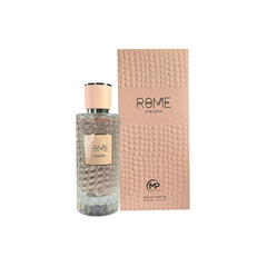 perfume de marca mast perfumes, contiene 100 ml y su empaque es de color crema, es un perfume para mujer