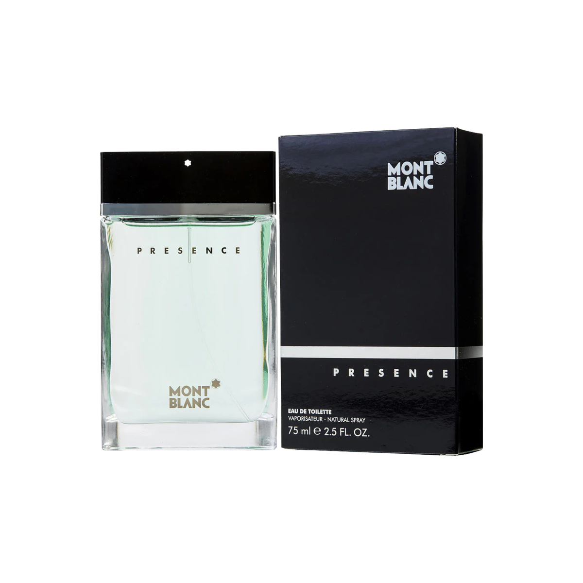perfume de marca montblanc, contiene 75ml y su empaque es de color negro, es un perfume para hombre
