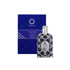 perfume de marca orientica, contiene 80 ml y su empaque es de color azul es un perfume unisex