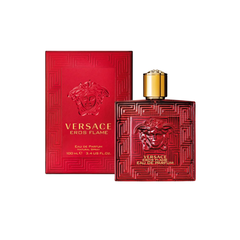 perfume de marca versace, contiene 100 ml y su empaque es de color rojo, es un perfume para hombre
